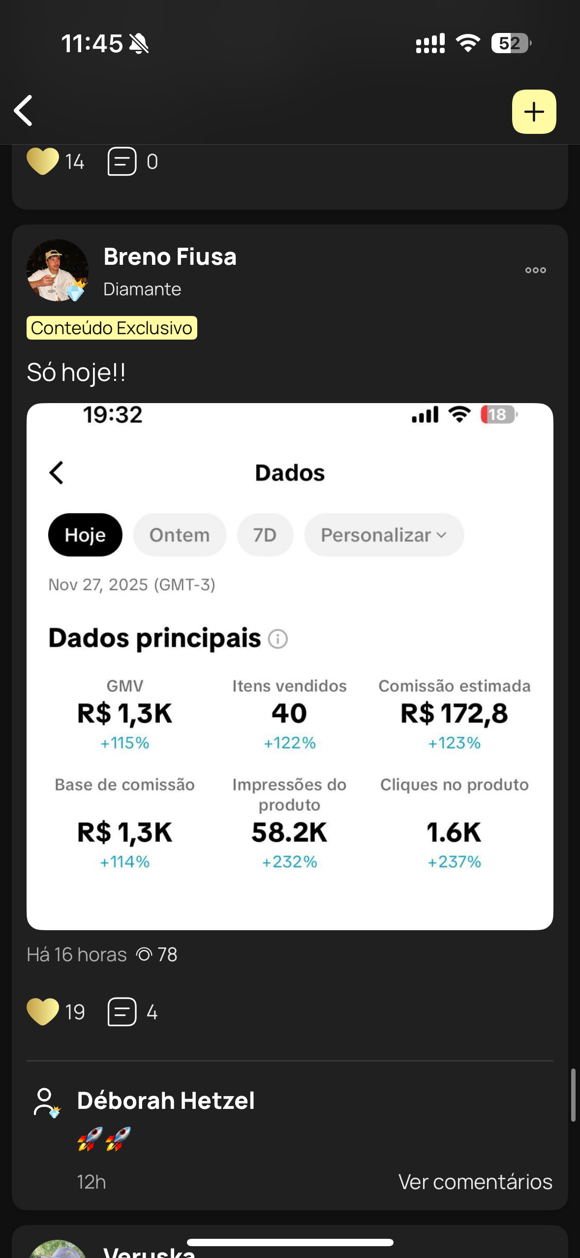 Resultado real de cliente Tokfy